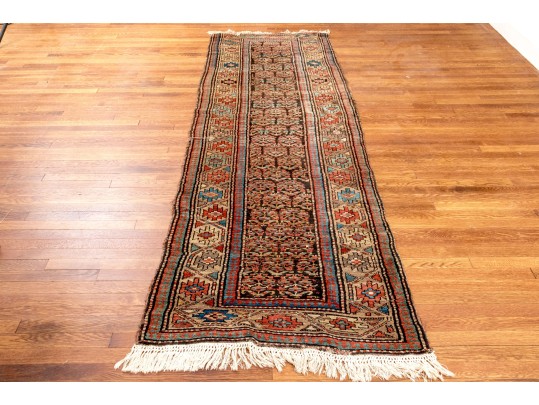 Antique Persian Wool Runner, 9'-3