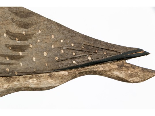 Two Carved And Hand-painted And Carved Shore Birds