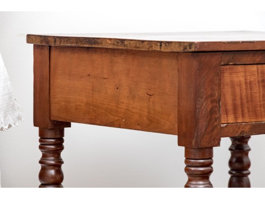 American Sheridan Single Drawer Work Stand, Ca. 1820-40