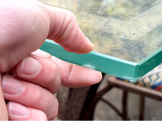 Antique Iron And Glass Outdoor Dining Set