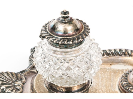 Horace Woodward & Co. LTD, Sterling Silver Ink Stand, London Ca. 1890