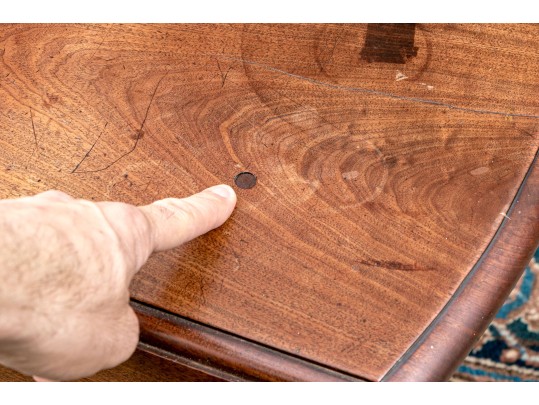 American Chippendale Mahogany Drop Leaf Tea Table, Ca. 1860-80
