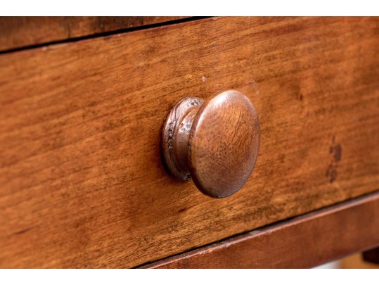 American Sheridan Cherry Single Drawer Work Stand, Ca. 1830-50 