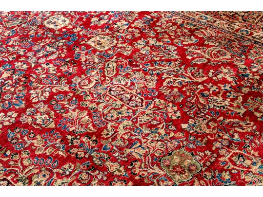 Antique Persian Hand-Knotted Wool Sarouk Palace Size Carpet, 21'-1 X 11'-10, Ca. 1930-40