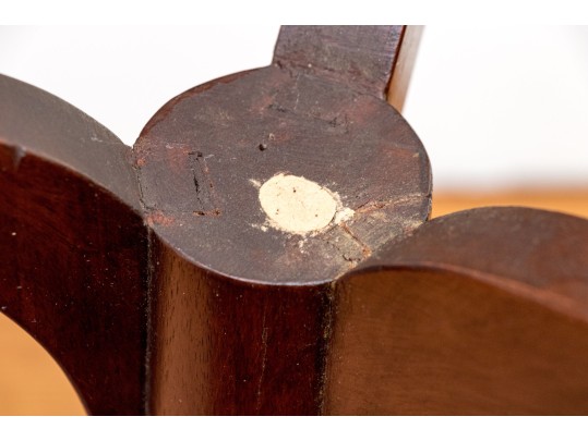 American Federal Tilt Top Mahogany Spider Leg Candle Stand, Ca. 1800-20