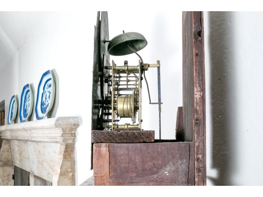 Connecticut Federal Tall Case Moon Phase Clock, Ca. 1790-1810