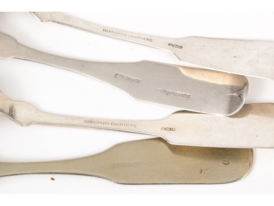 Thirteen Assorted Coin & Sterling Silver Teaspoons, 6.3 Ozt.