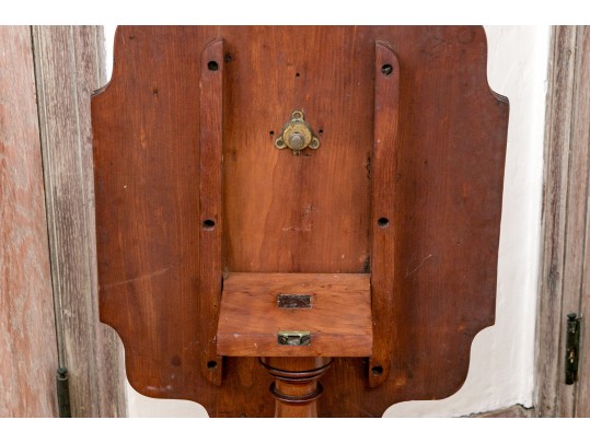 Connecticut Federal Cherry Tilt Top Spider Leg Candle Stand, Ca. 1790-1810