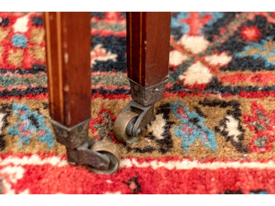 Antique Satinwood Inlaid Mahogany Gateleg Table, Ca. 1900-20