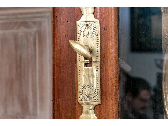 Antique French Dark Stained Fruitwood Tall Case Clock, 19th Century