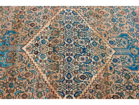 Antique Persian Hand-Knotted Wool Carpet, 11'-10