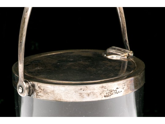 Tiffany & Co. Sterling Silver Mounted Preserves Jar, Ca. 1902-1907
