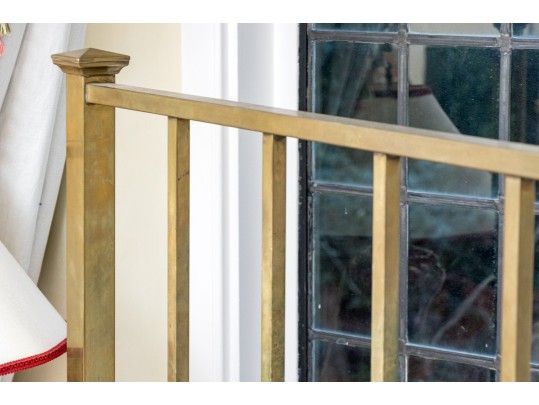 A Fine Antique Full Size Brass Bedstead, Ca. 1900-20