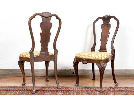 Pair Of Custom Reproduction Philadelphia Chippendale Style Chairs, 20th C.