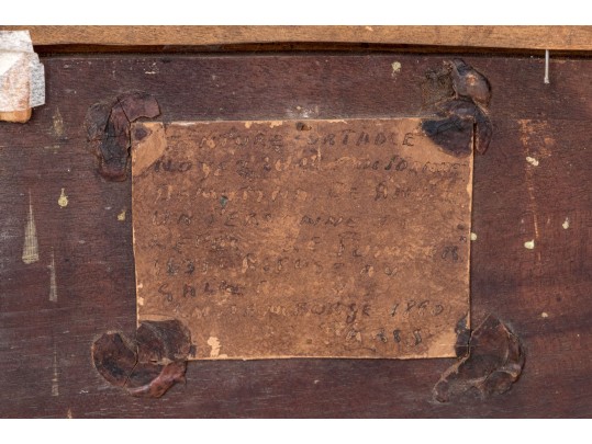 Antique Oil On Panel, Portrait Of A Man Smoking A Pipe In The Dutch Style
