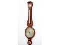 19th Century Mahogany Wheel Barometer