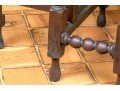 English 18th C. Oak Bobbin Turned Gate Leg Table