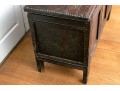 Antique British Carved Oak Coffer Chest, 18th Century