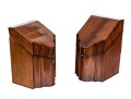 Two Antique Mahogany Knife Boxes