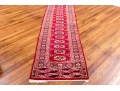 Hand-knotted Wool Bokhara Runner Carpet, 10'-1 X 2'-7