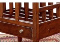 Georgian Style Four Section Mahogany Canterbury On Casters