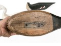 Group Of Four Hand Carved And Painted Decoys With A Carved Head