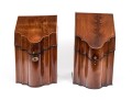 Two Antique Mahogany Knife Boxes