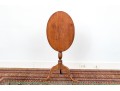 New England Slipper Foot Tilt-top Pedestal Candle Stand, Ca, 1800-1820