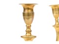 Compatible Set Of Four Antique Brass Candlesticks