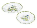 Two Gorgeous Hand Painted Majolica Ceramic Serving Plates