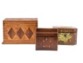 Trio Of Antique Tea Caddies