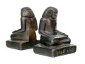 Pair Of Egyptian Revival Style Copper Clad Bookends
