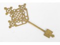 Antique Brass Handheld Coptic Cross