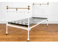 Antique Cast Iron And Brass Bed Frame