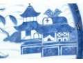 19th C. Chinese Blue And White Canton Pattern Porcelain Platter