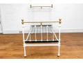 Antique Cast Iron And Brass Bed Frame