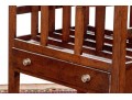 Georgian Style Four Section Mahogany Canterbury On Casters