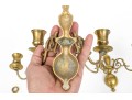 18th And 19th C. Brass Twin Light Sconces
