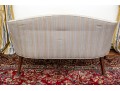 American 19th Century Five Leg Upholstered Settee