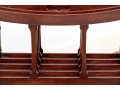 George III Style Mahogany Four Section Canterbury On Casters, 19th Century