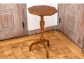 Antique Continental Walnut Tilt Top Spider Leg Wine Stand