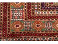 Hand-Knotted Wool Persian Bokhara Room Size Carpet, 10'-2 X 7'-4 1/4