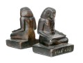 Pair Of Egyptian Revival Style Copper Clad Bookends
