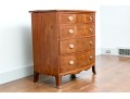 American Late Federal Mahogany Bow Front Chest Of Drawers, Ca. 1810-1830