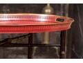 Vintage Hand Painted French Chinoiserie Tole Tray Top Table