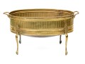 Early 20th Century Brass Footed Jardiniere