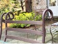 Antique Iron And Glass Outdoor Dining Set