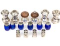 Collection Of 16 Salt And Pepper Casters, Some Sterling