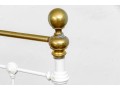 Antique Cast Iron And Brass Bed Frame #2