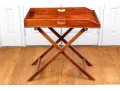 Large 19th Century Butlers Tray Top Table With Removable Tray
